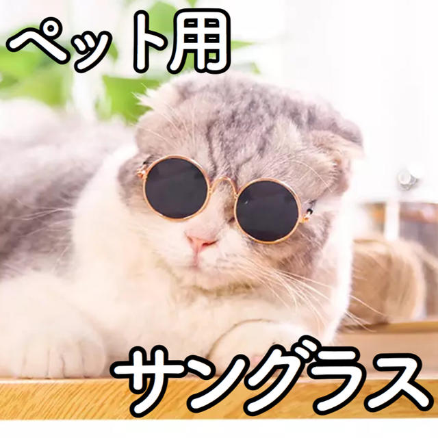 k85【新品】猫 犬 うさぎ サングラス メガネ 眼鏡 コスプレ ブライス その他のペット用品(猫)の商品写真