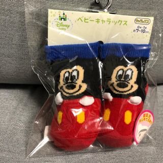 ディズニー(Disney)のミッキー　ベビー靴下(靴下/タイツ)