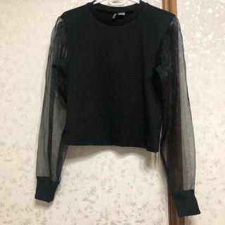 エイチアンドエム(H&M)のH&M シースルースリーブトップス(シャツ/ブラウス(長袖/七分))