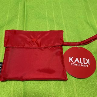 カルディ(KALDI)の☆カルディ  エコバッグ　赤☆(エコバッグ)