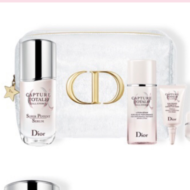 Dior(ディオール)のDior ポーチ 2020クリスマスコフレ 白 ホワイト レディースのファッション小物(ポーチ)の商品写真