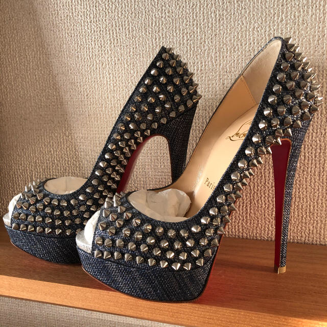 送料無料/即納】 Louboutin Christian - オープントゥパンプス