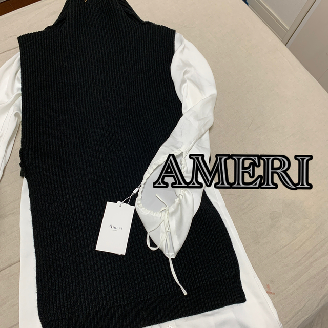 Ameri VINTAGE(アメリヴィンテージ)のアメリヴィンテージ　ワンピース　VEST LAYERED SHIRT DRESS レディースのワンピース(ロングワンピース/マキシワンピース)の商品写真