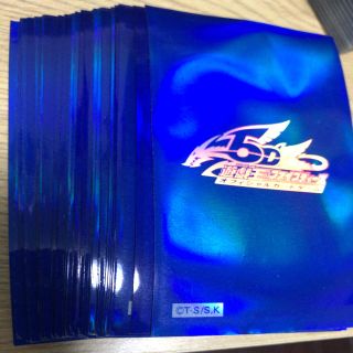 遊戯王5Ds ホログラフィック ブルー 青 スリーブ 82枚+未使用19枚