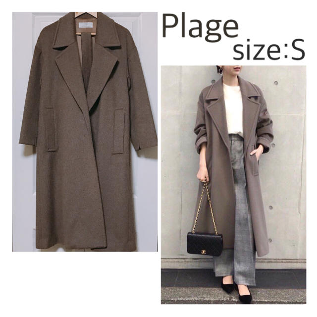 Plage プラージュ リラックストレンチコート 希少 美品 36 S