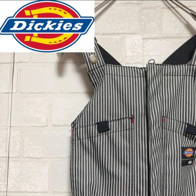 Dickies ディッキーズ　スノボーウェア　オーバーオール　ストライプ