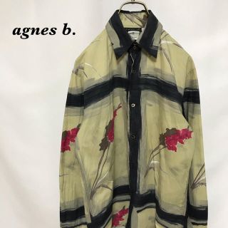 アニエスベー(agnes b.)のagnes b. アニエスベー　総柄　シャツ　メンズ　長袖　古着　homme(シャツ)