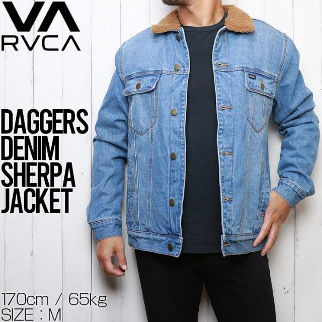 RVCA ルーカ DAGGERS DENIM SHERPA JACKET