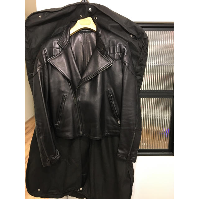 Gucci(グッチ)の箱根様専用【中古•美品】Gucci レザーライダースジャケット (サイズ44) メンズのジャケット/アウター(ライダースジャケット)の商品写真