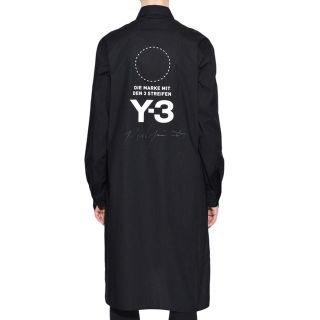 ワイスリー(Y-3)のY-3 シャツ　スタック ロゴ シャツ ワンピース(ひざ丈ワンピース)