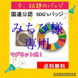 【新品、未使用】国連SDGsバッジ（マグネット式）(バッジ/ピンバッジ)