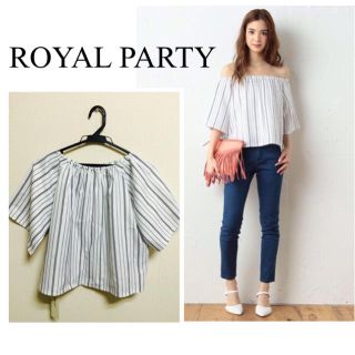 ロイヤルパーティー(ROYAL PARTY)のROYAL PARTYストライプブラウス(シャツ/ブラウス(長袖/七分))