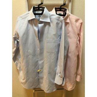 スーツカンパニー(THE SUIT COMPANY)のTHE SUIT COMPANY  ワイシャツ　2枚セット　青　ピンク(シャツ)