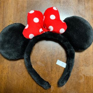 ディズニー(Disney)のミニーカチューシャ　中古　大人用(キャラクターグッズ)