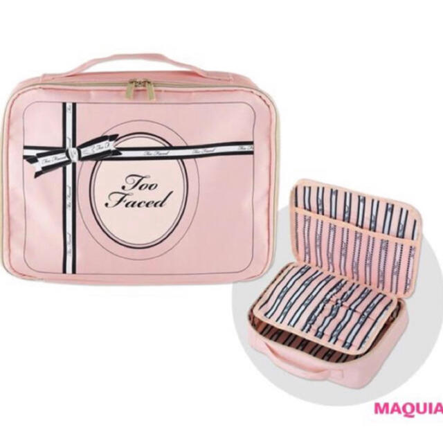 Too Faced(トゥフェイス)のMAQUIA 11月号付録 トゥーフェイスド コスメポーチ レディースのファッション小物(ポーチ)の商品写真