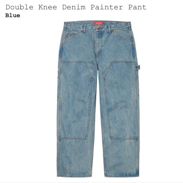 Supreme(シュプリーム)のシュプリーム Double Knee Denim Painter 30インチ メンズのパンツ(デニム/ジーンズ)の商品写真