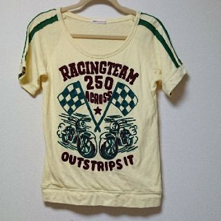 ラフ(rough)のレア【rough】刺繍Ｔシャツ(ｲｴﾛｰ)(Tシャツ(半袖/袖なし))