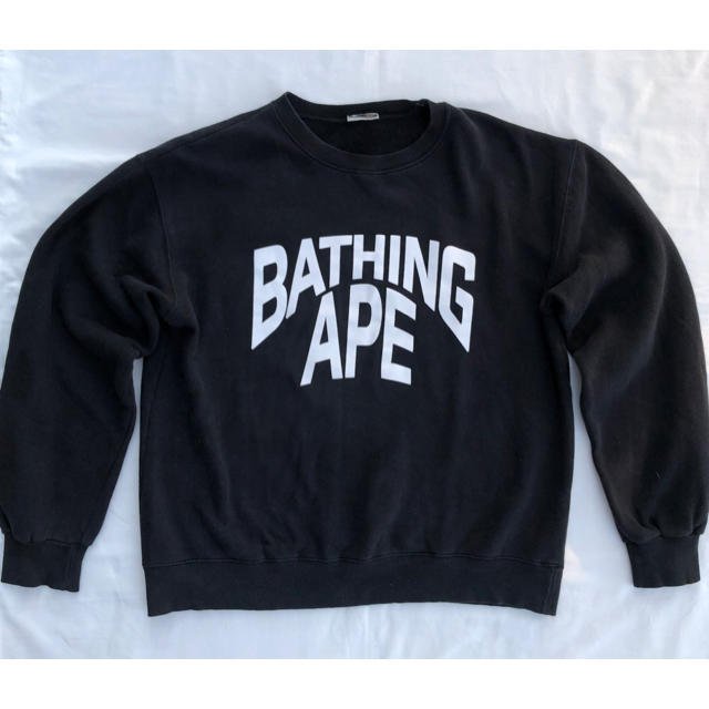 90s BATHING APE アベイシングエイプ アーチロゴ スウェット