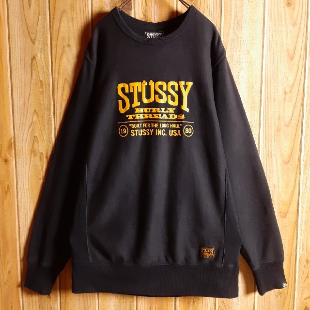 STUSSY(ステューシー)のstussy ステューシー フロントプリント ワンポイントタグ スウェット L メンズのトップス(スウェット)の商品写真