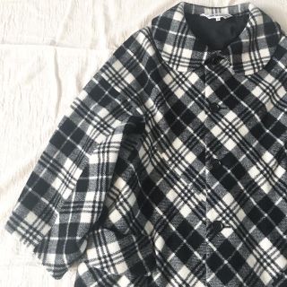 COMME des GARCONS ギャルソン  チェック柄　ロングコート XS