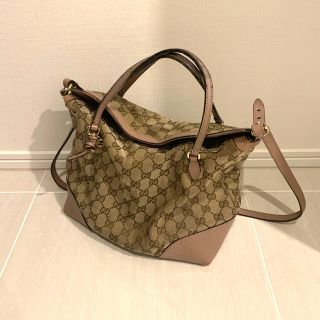 グッチ(Gucci)の【正規品】グッチバッグ(傷、シミ、擦れあり)(ハンドバッグ)