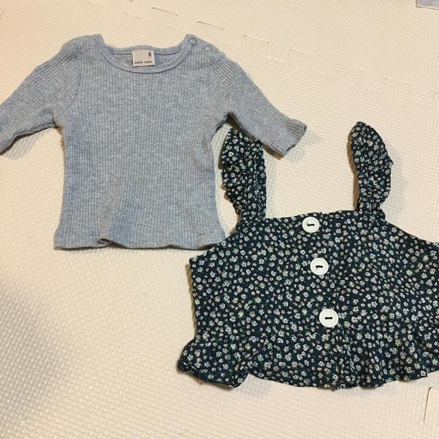 petit main(プティマイン)のpetit main ビスチェ ・ グレンチェック トップス 80 キッズ/ベビー/マタニティのベビー服(~85cm)(シャツ/カットソー)の商品写真