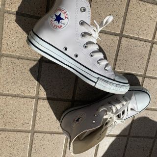 コンバース(CONVERSE)のコンバース ハイカット レザー/ホワイト(スニーカー)