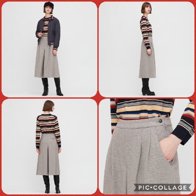 UNIQLO(ユニクロ)のユニクロ ジャージーキュロットパンツ レディースのパンツ(キュロット)の商品写真