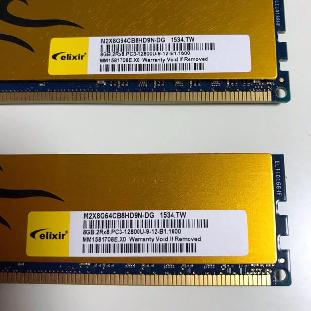 デスクトップ用　メモリ　8GB×2 2