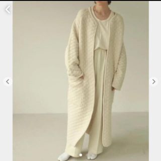 トゥデイフル(TODAYFUL)のタイムセール　TODAYFUL ニット素材　キルティングコート(ロングコート)