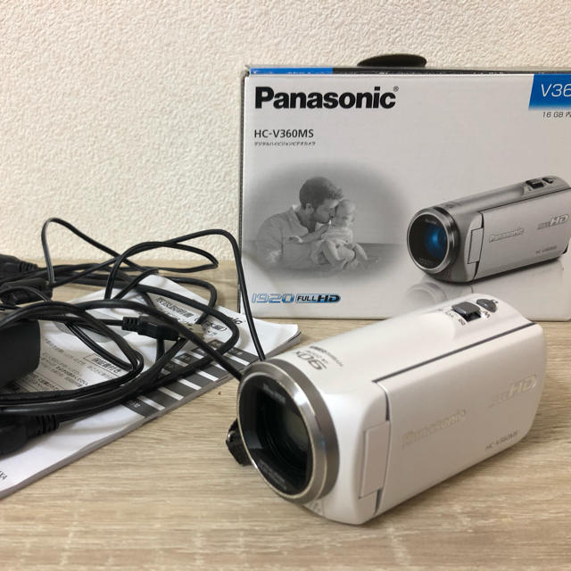 Panasonic(パナソニック)のPanasonic HC-V360MS-W スマホ/家電/カメラのカメラ(ビデオカメラ)の商品写真