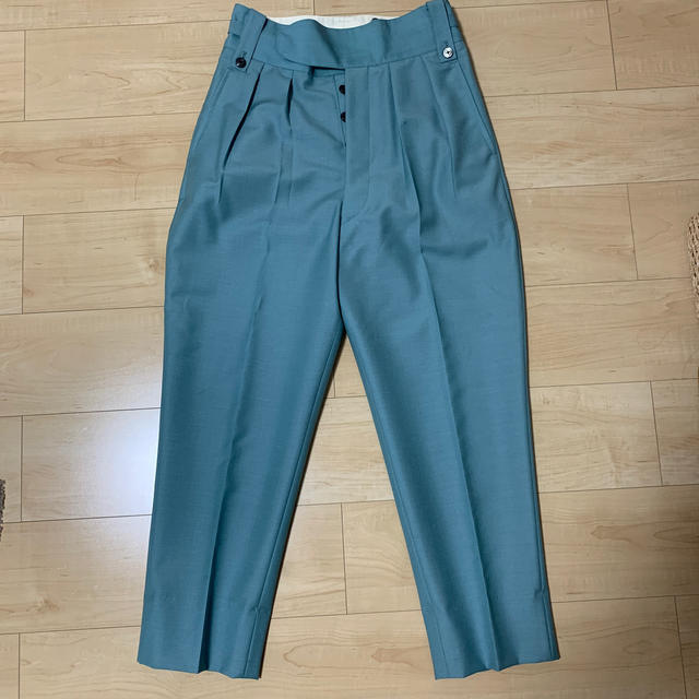 ダークブラウン 茶色 NEAT BOWER ROEBUCK Plain|BELTLESS - スラックス