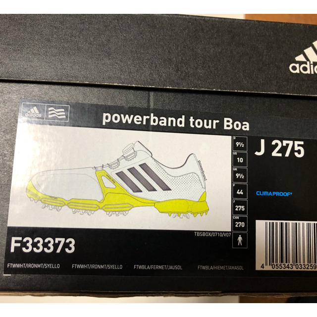 adidas(アディダス)のアディダス　ゴルフシューズ　JP27.5㎝ スポーツ/アウトドアのゴルフ(シューズ)の商品写真