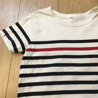 ムジルシリョウヒン(MUJI (無印良品))の無印良品　ボーダーTシャツ120cm(Tシャツ/カットソー)