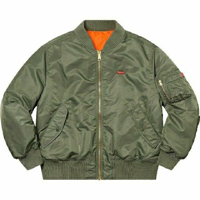 Supreme(シュプリーム)のSupreme Globe MA-1 Olive シュプリーム ma-1 メンズのジャケット/アウター(ブルゾン)の商品写真