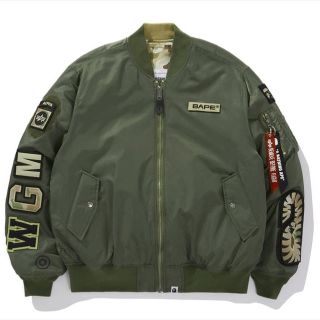 アベイシングエイプ(A BATHING APE)のBAPE X ALPHA INDUSTRIES REVERSIBLE MA-1(ブルゾン)