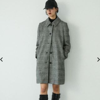 マウジー(moussy)のマウジーGLEN CHECK COAT 新品未使用(ロングコート)