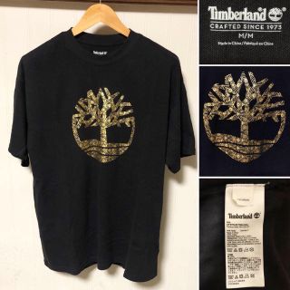 ティンバーランド(Timberland)の人気❗️Timberland ティンバーランド ツリー デカロゴ Tシャツ 黒金(Tシャツ/カットソー(半袖/袖なし))