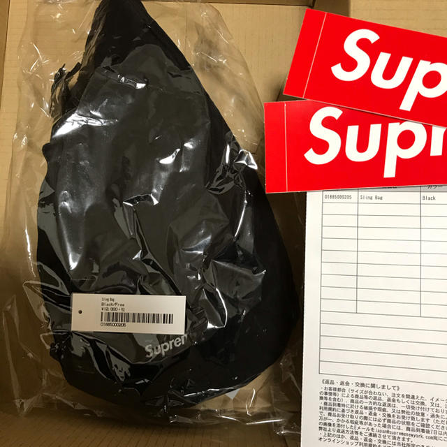 Supreme 20F/W Sling Bag Black スリングバッグ　黒