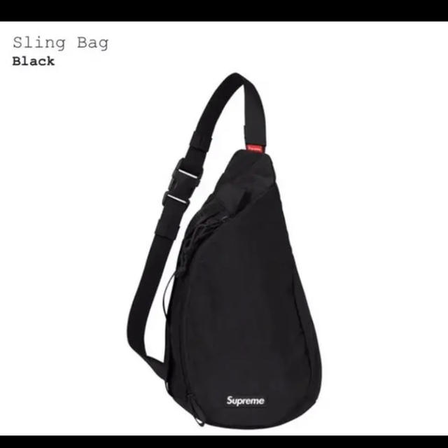 Supreme 20F/W Sling Bag Black スリングバッグ　黒