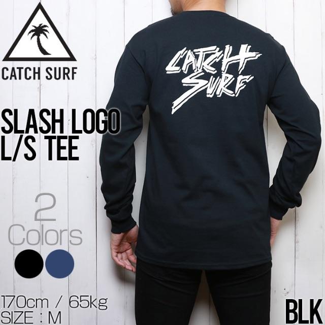 CATCH SURF キャッチサーフ SLASH LOGO L/S TEE メンズのトップス(Tシャツ/カットソー(七分/長袖))の商品写真