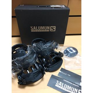 サロモン(SALOMON)の【新品】SALOMON PACT ブラック バインディング 箱・説明書・保証書付(バインディング)