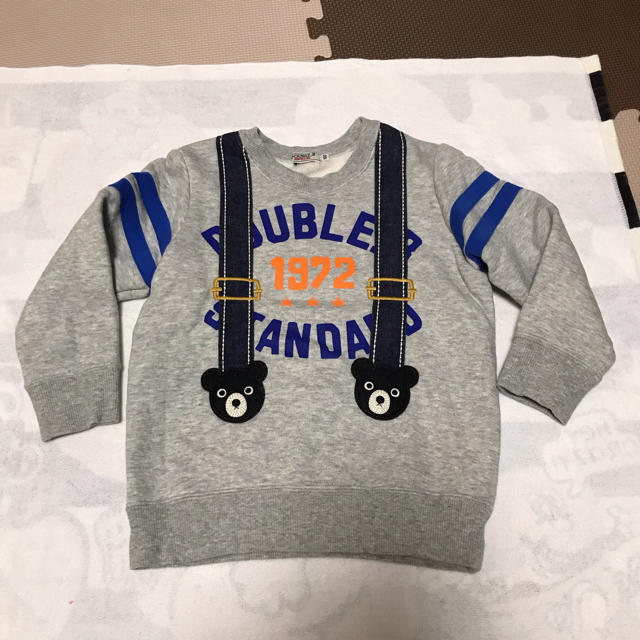 専用！ ダブルビー トレーナー サスペンダー風 キッズ/ベビー/マタニティのキッズ服男の子用(90cm~)(Tシャツ/カットソー)の商品写真