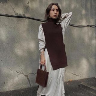 アメリヴィンテージ(Ameri VINTAGE)のAmeri VINTAGE☆ VEST LAYERED SHIRT DRESS(ロングワンピース/マキシワンピース)