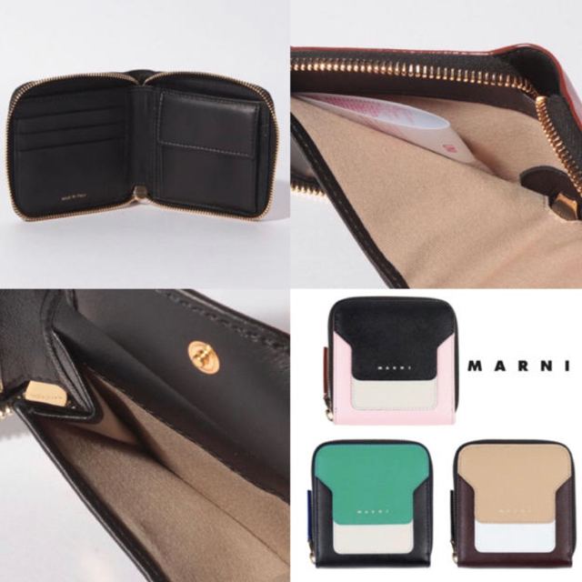 Marni(マルニ)のMARNI マルニ 二つ折り コンパクト財布 レディースのファッション小物(財布)の商品写真