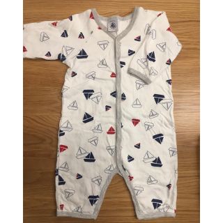 petit-bateau プチバトー  カバーオール 6m(カバーオール)