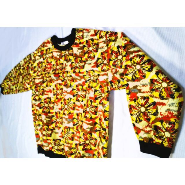 アフリカ布 ルチルトレーナー チュニック タイダイバテイック ボタニカル メンズのトップス(シャツ)の商品写真