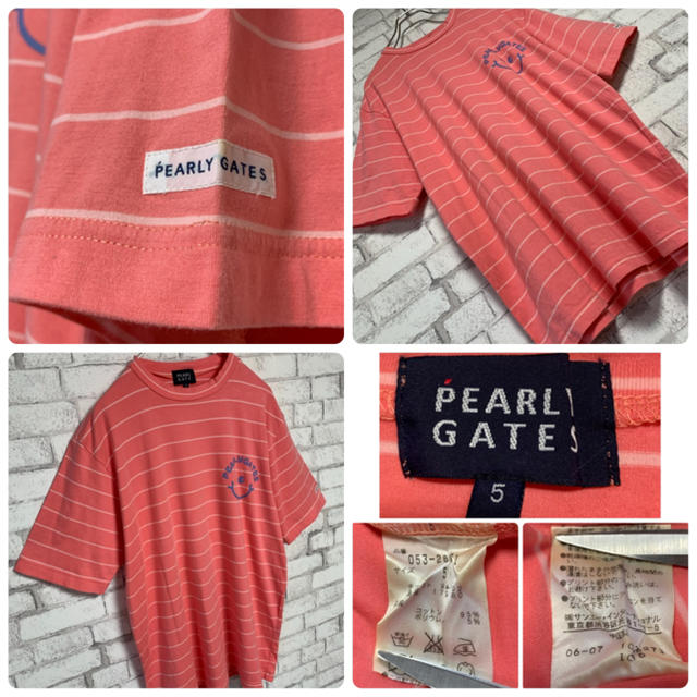 PEARLY GATES(パーリーゲイツ)の【人気】PEARLY GATES パーリーゲイツ/Tシャツ ボーダー  メンズのトップス(Tシャツ/カットソー(半袖/袖なし))の商品写真