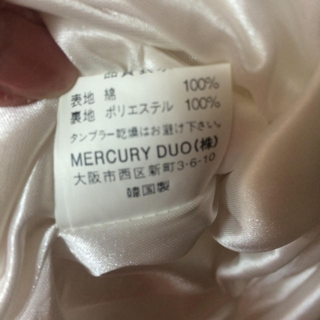 MERCURYDUO(マーキュリーデュオ)のかな様専用♥︎マーキュリー白ワンピ レディースのワンピース(ミニワンピース)の商品写真