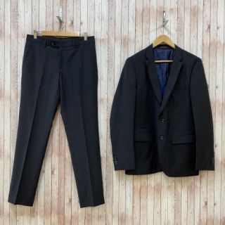 ザラ(ZARA)の【美品】ZARA セットアップ tailored fit 黒 ストライプ 千鳥柄(セットアップ)